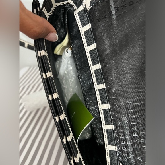 NWOT Kate Spade Laurel Way Carsen Crossbody Checker Coated Canvas $278 - Picture 6 of 6